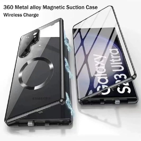 Metal Aluminum Alloy 360 Case With Safety Lock For Samsung Galaxy S24-S23 Series CaseSpot