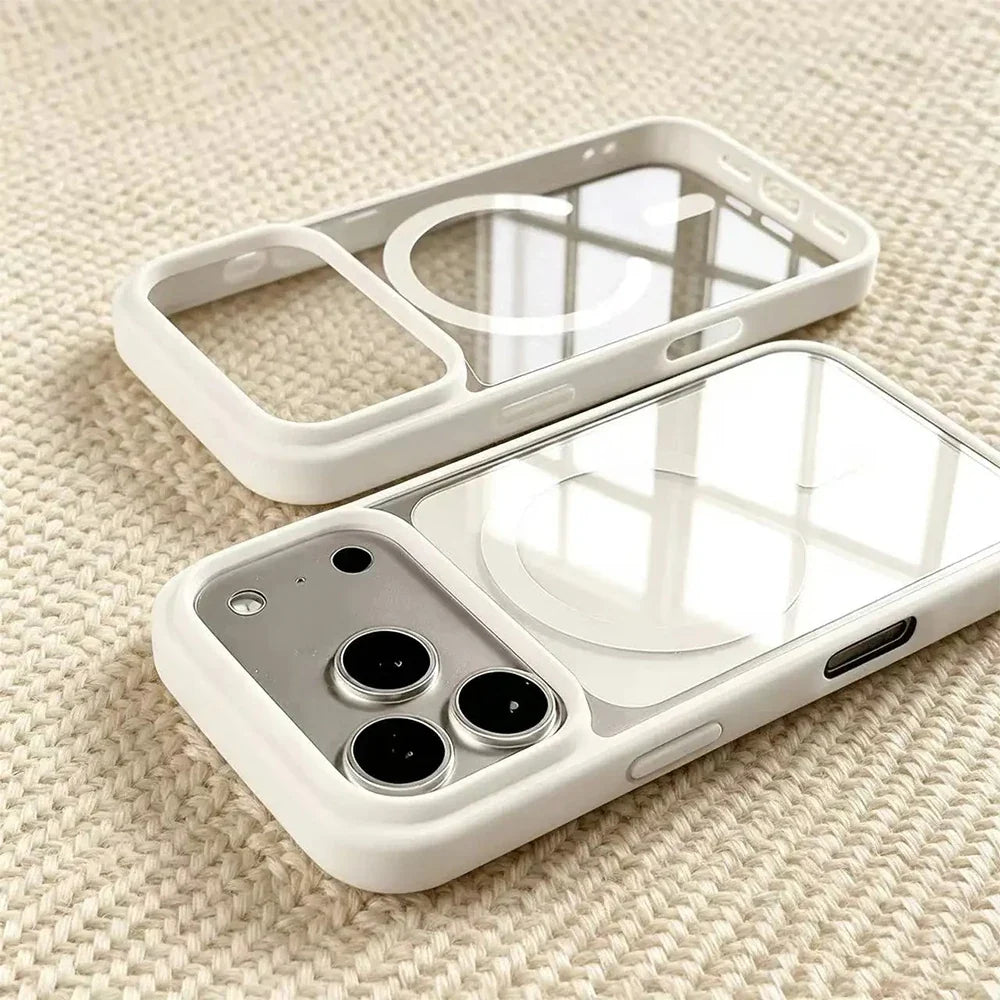 Aero Frame Max™ - Luxury Magnetic Transparent Case for iPhone 13-18