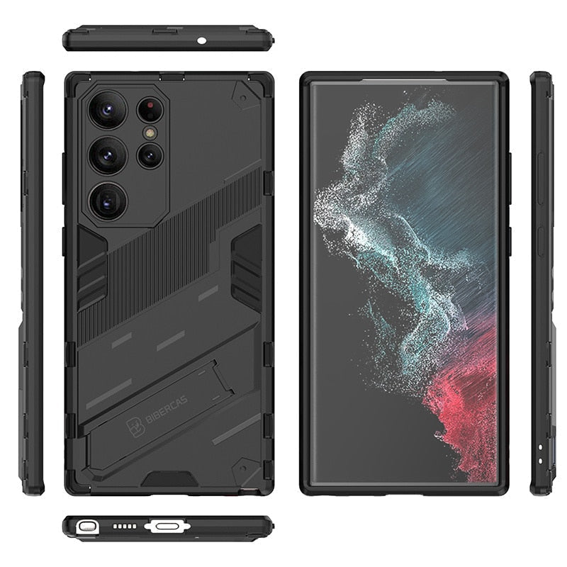 Case Shockproof Kickstand Magnet Armor Phone Cases For Samsung s24 / S23 Luxury_Covers