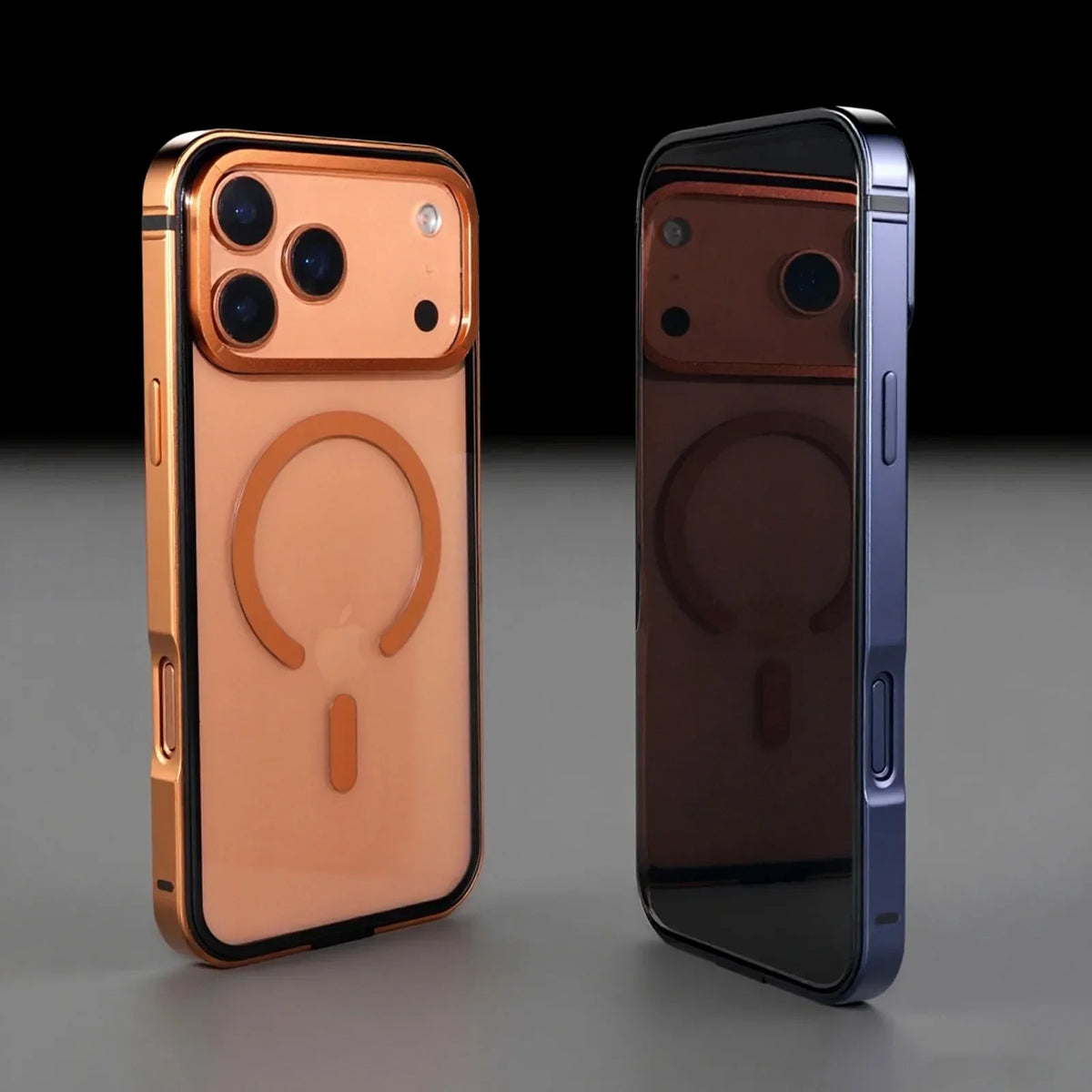 Metal Frame Phone Case Magnetic Charging HD For iPhone 17-18 Pro & Pro Max