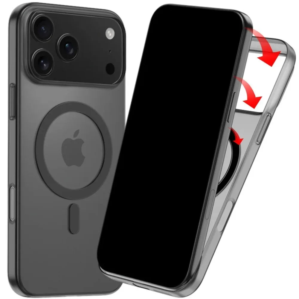 Magnetic Clear Case Shockproof & MagSafe for iPhone 12-18 Pro & Pro Max