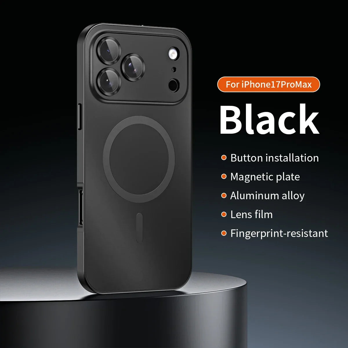 Luxurious Aluminium Magnetic Case Lens Glass Protective For iPhone 12-18 Pro & Pro Max