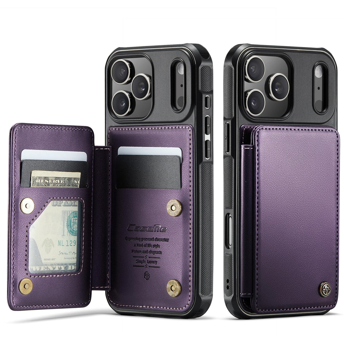 Card Slots Holder Phone Case For iPhone 13-18 Pro & Pro Max