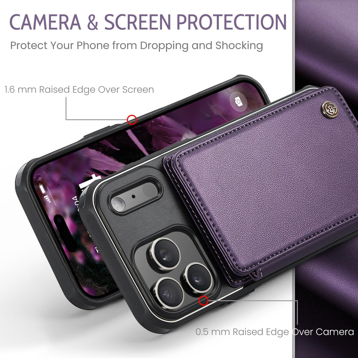 Card Slots Holder Phone Case For iPhone 13-18 Pro & Pro Max