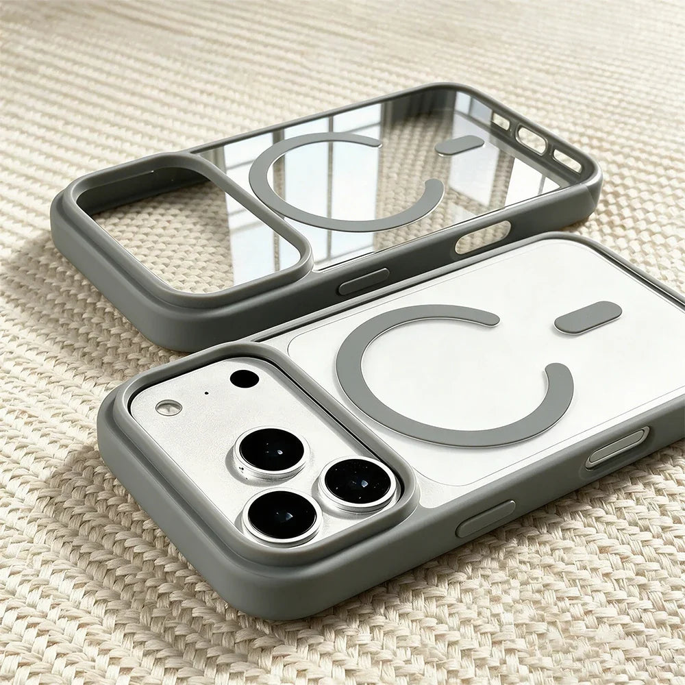 Aero Frame Max™ - Luxury Magnetic Transparent Case for iPhone 13-18
