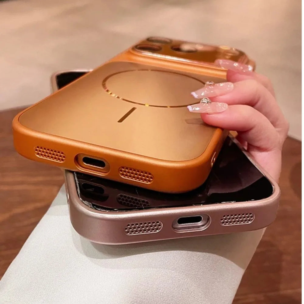 Magsafe Plating  Protection Shockproof Case for iPhone 18 17 16 15