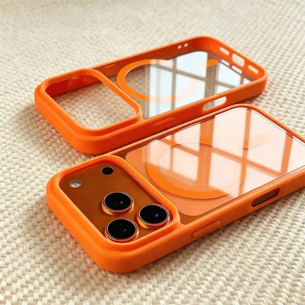 Aero Frame Max™ - Luxury Magnetic Transparent Case for iPhone 13-18