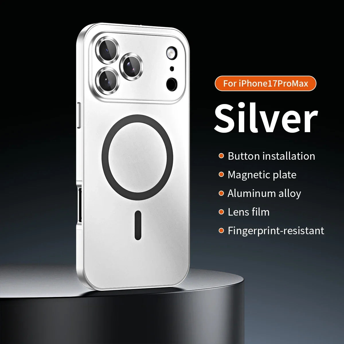 Luxurious Aluminium Magnetic Case Lens Glass Protective For iPhone 12-18 Pro & Pro Max