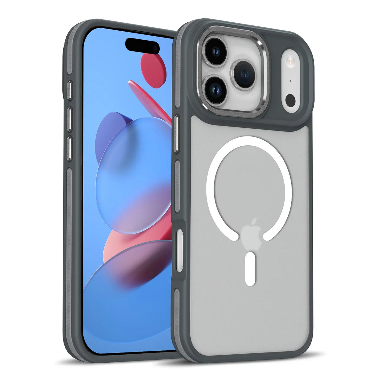 Matte Translucent Shockproof Magnetic Case For iPhone 12-18 Pro & Pro Max