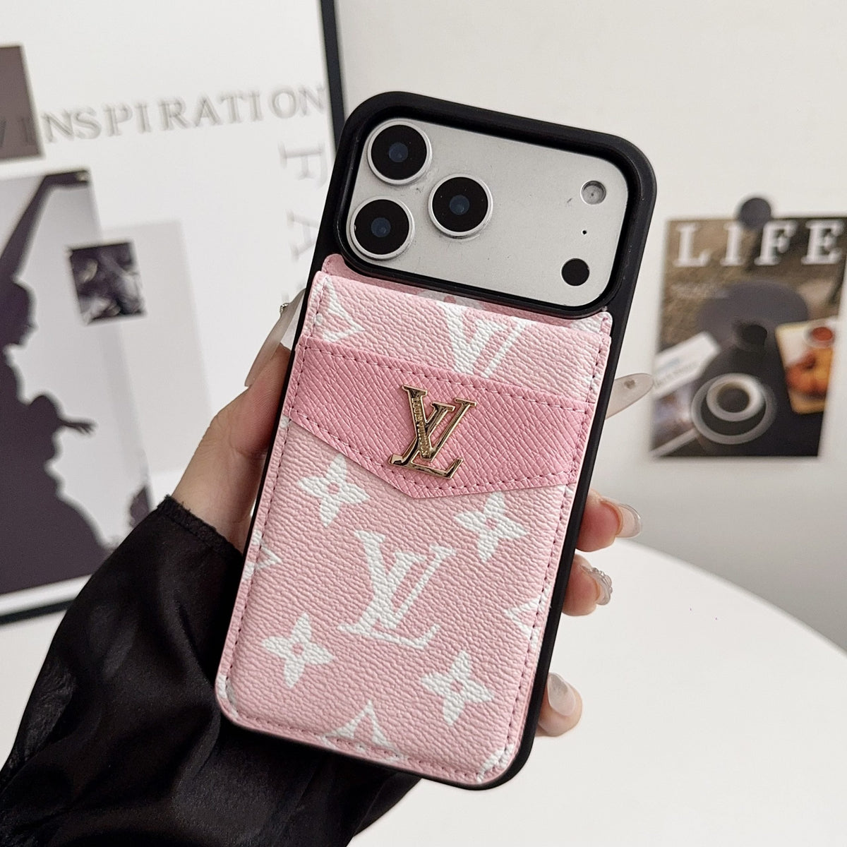 Louis Vuitton Card Holder Case For iPhone 12-18 Pro & Pro Max