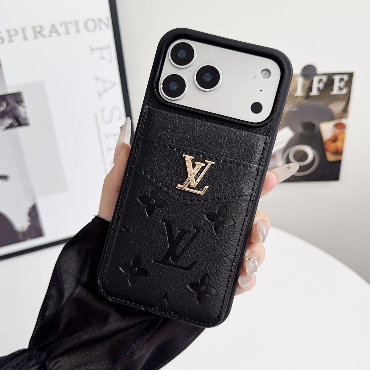 Louis Vuitton Card Holder Case For iPhone 12-18 Pro & Pro Max