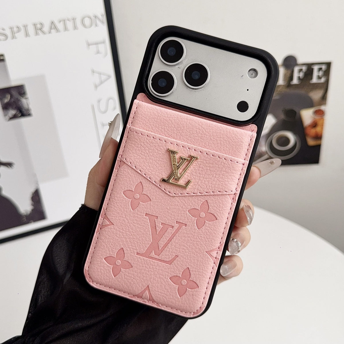 Louis Vuitton Card Holder Case For iPhone 12-18 Pro & Pro Max
