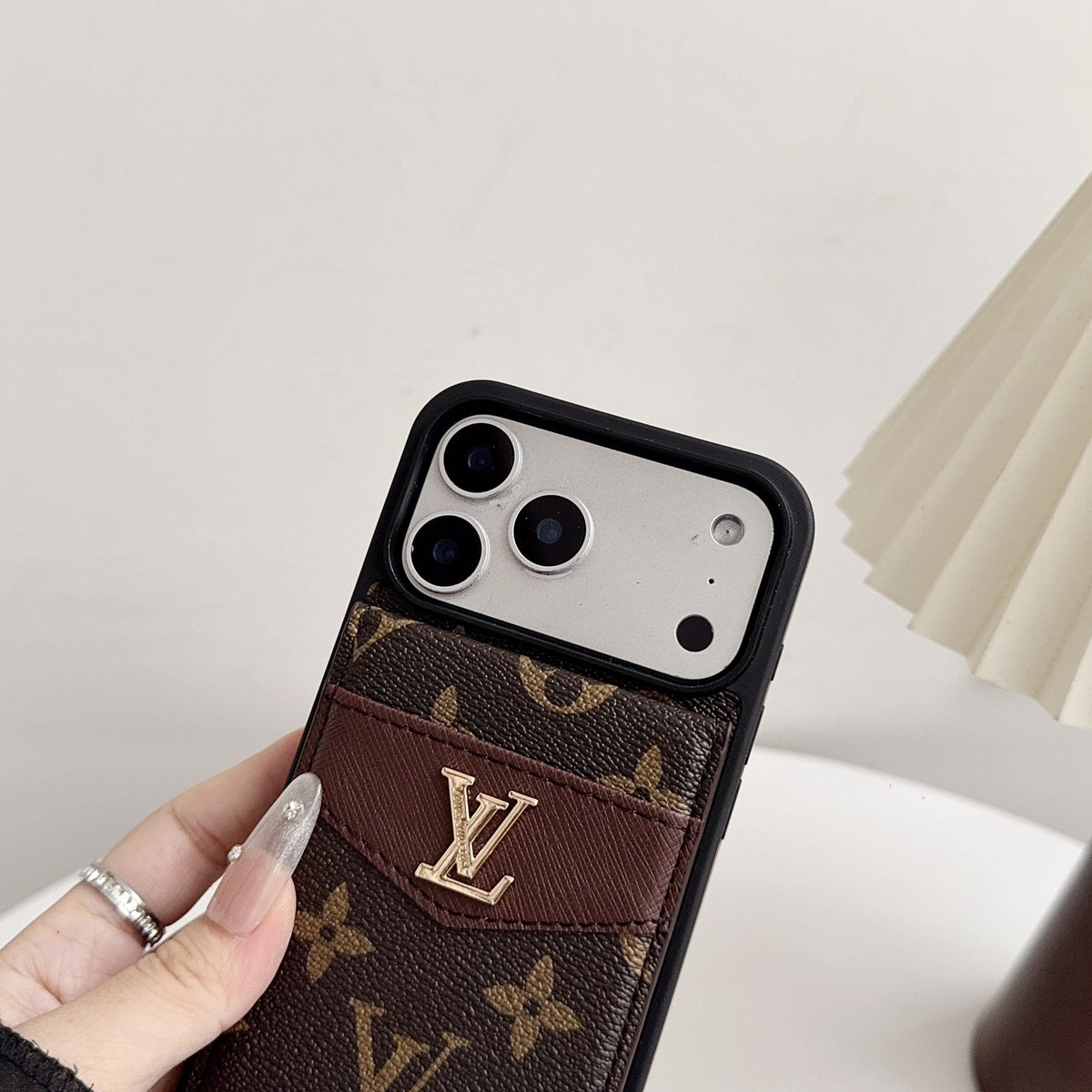 Louis Vuitton Card Holder Case For iPhone 12-18 Pro & Pro Max
