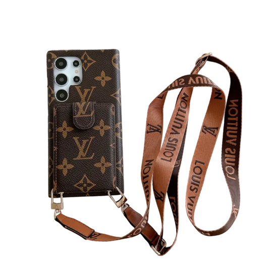 Brown Card Wallet Galaxy Case For Samsung Roxy New