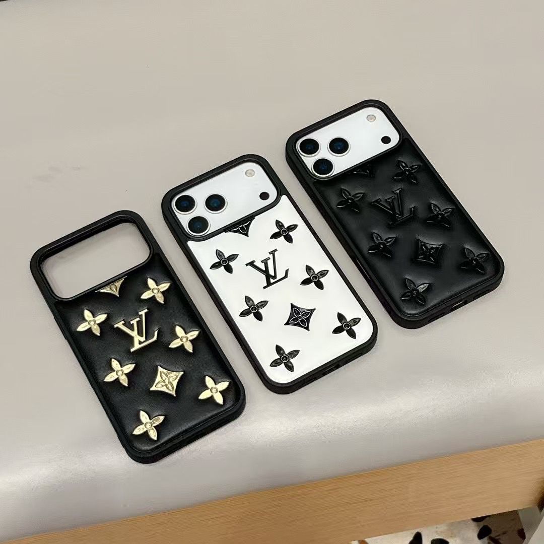 Luxury Monogram Designer Leather Cover For iPhone 13-18 Pro & Pro Max