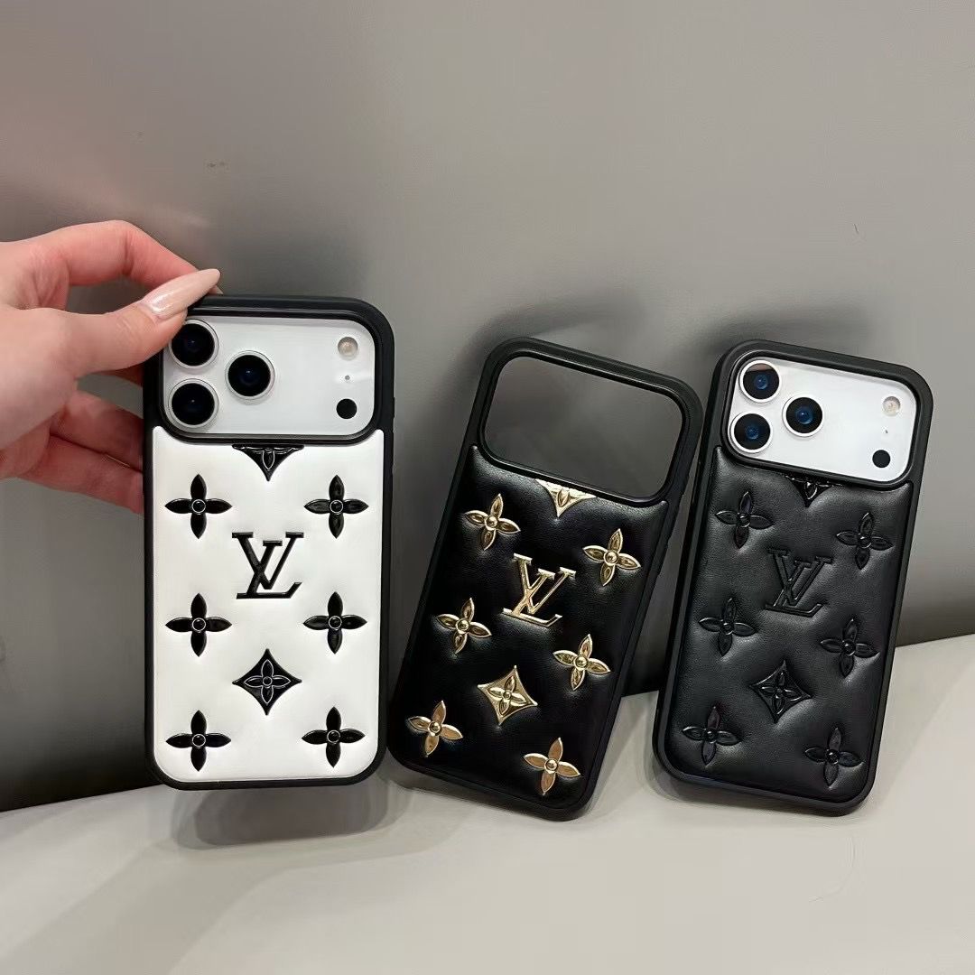 Luxury Monogram Designer Leather Cover For iPhone 13-18 Pro & Pro Max