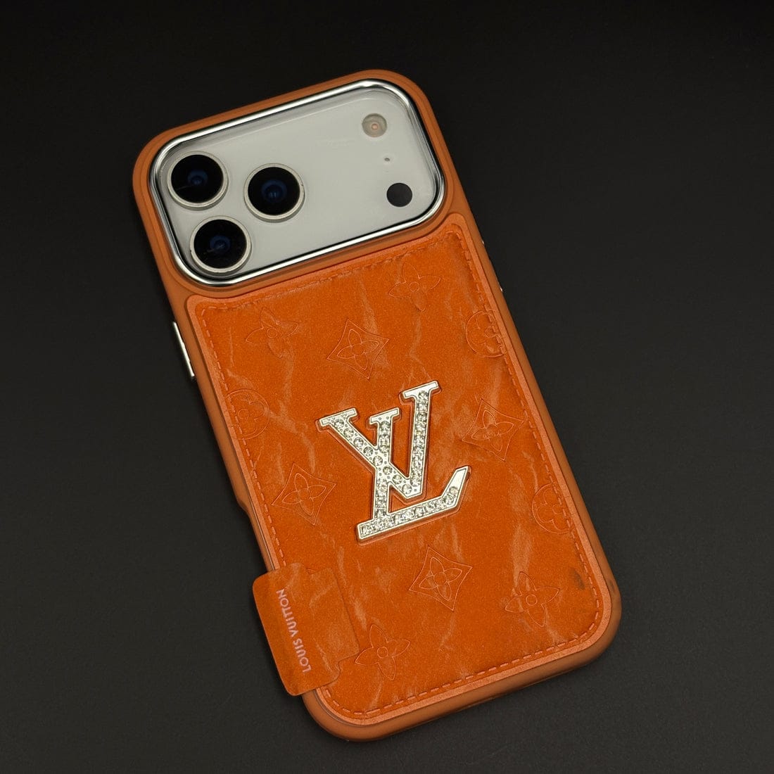Premium Loui V Leather Phone Case – Luxury Protection for iPhone 12-18 Pro & Pro Max