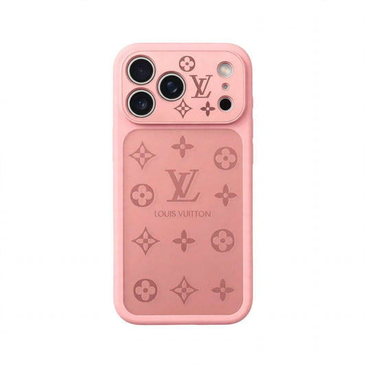 Frosted Lens-Protect Monogram Case for iPhone 16-18 Pro & Pro Max