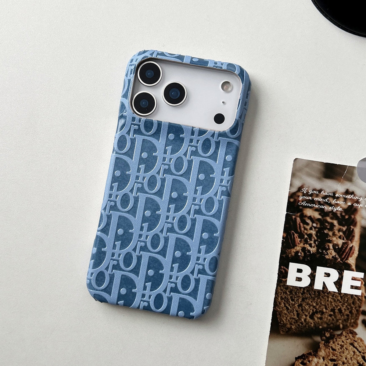 Lux Leather Dior Phone Case For iPhone 12-18 Pro & Pro Max