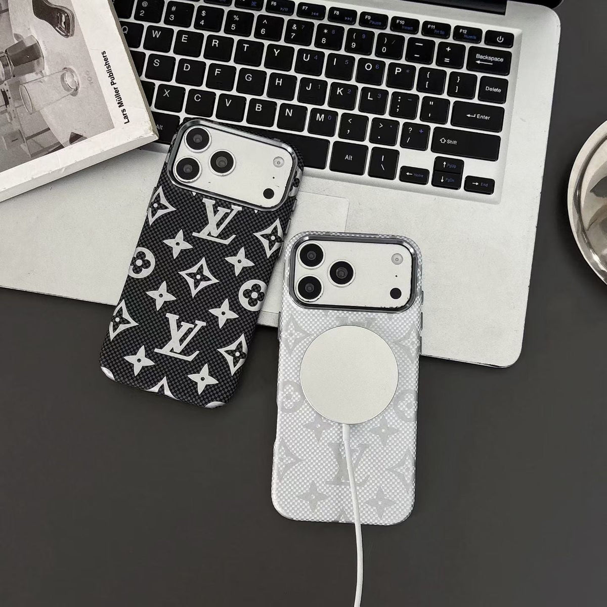 Luxury Monogram Pattern Phone Case For iPhone 14-18 Pro & Pro Max