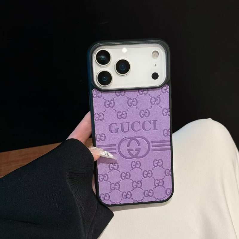 Gucci-Inspired GG Monogram Phone Case for iPhone 12-18 Pro & Pro Max