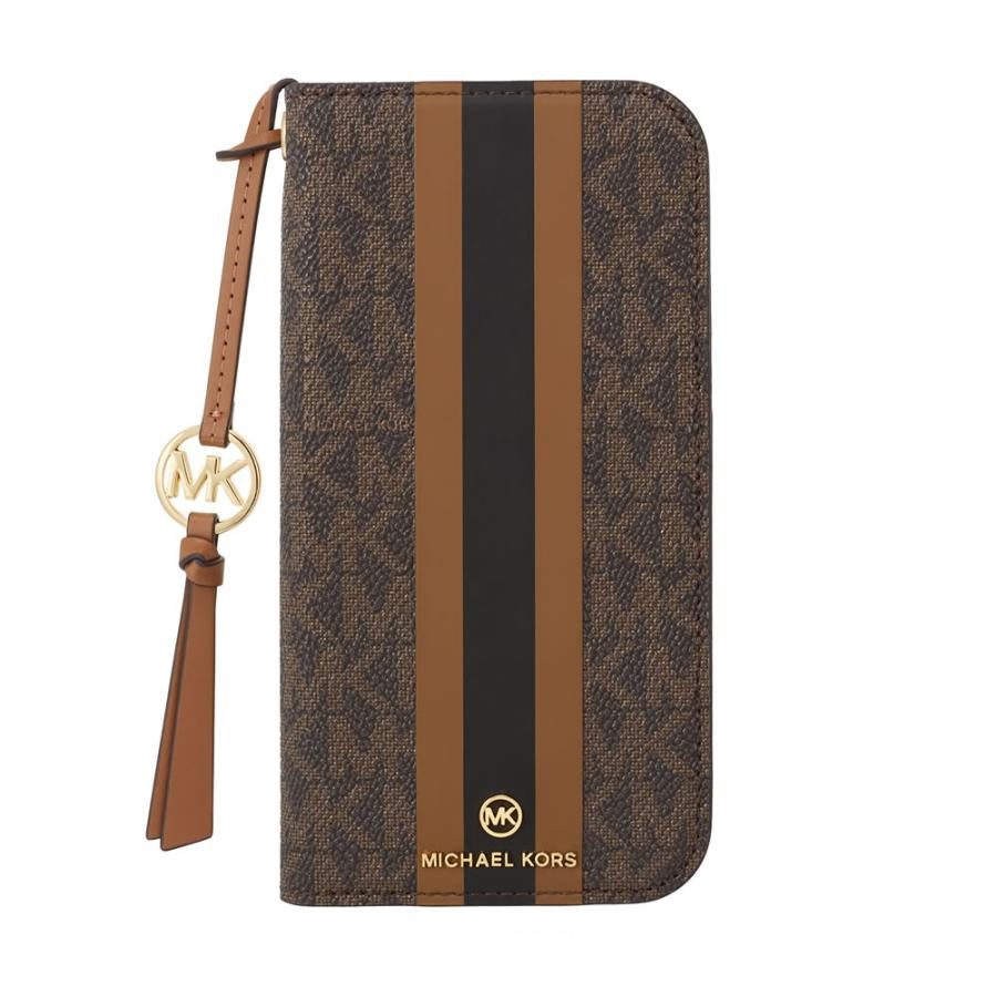 MK Folio Case Stripe with Tassel Charm for Magsafe for iPhone