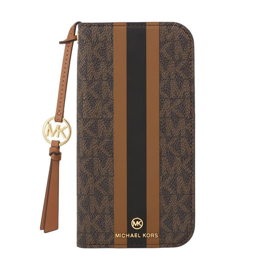 MK Folio Case Stripe with Tassel Charm for Magsafe for iPhone