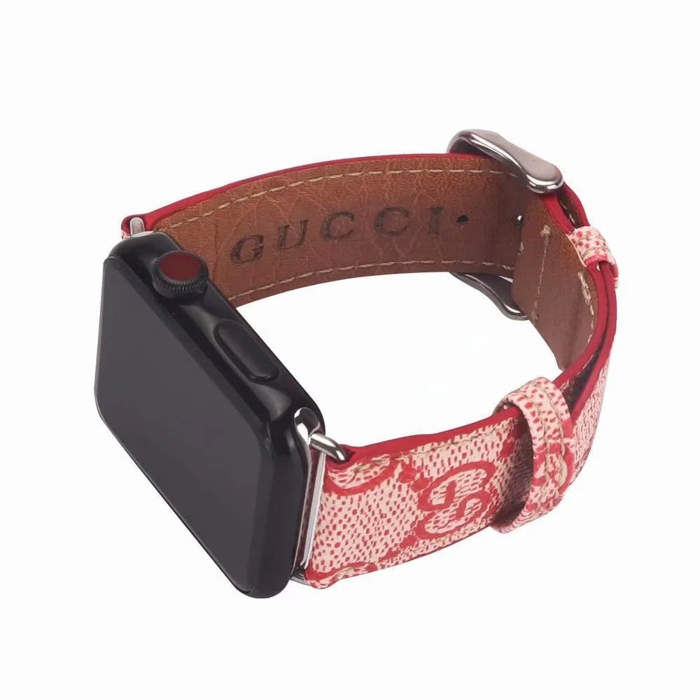 Gucci Luxury Leather Apple Watch Band