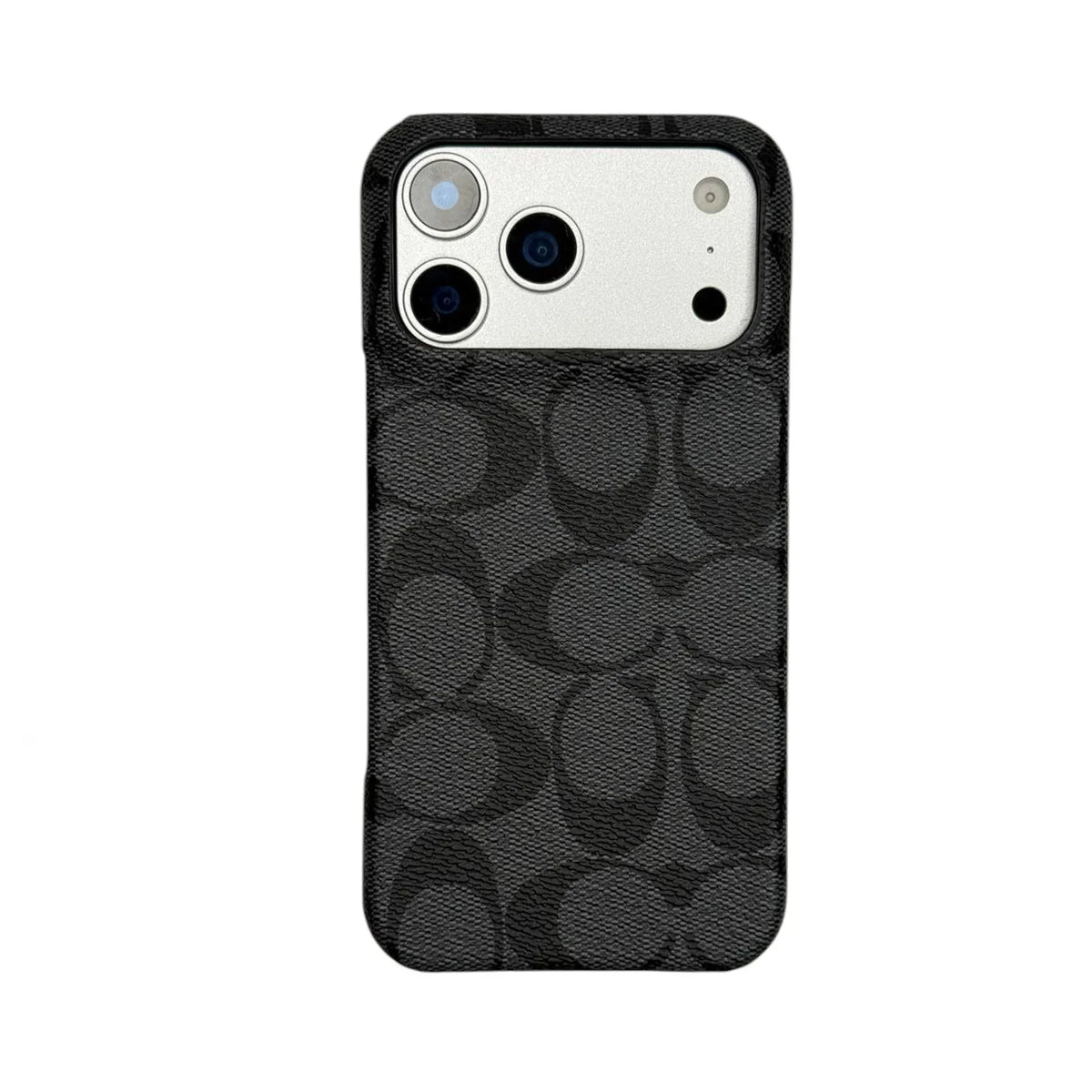 Coach Signature Monogram Canvas Case for iPhone 12-18 Pro & Pro Max
