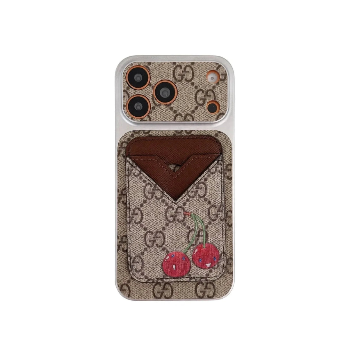 GG Style Phone case Magnet Card Holder for iPhone 13-18 Pro & Pro Max