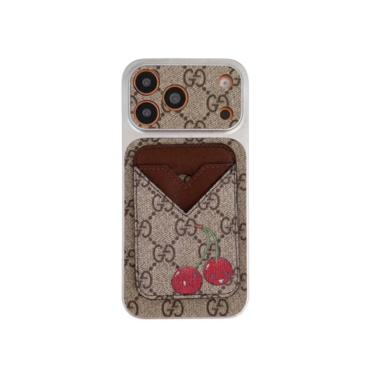 GG Style Phone case Magnet Card Holder for iPhone 13-18 Pro & Pro Max