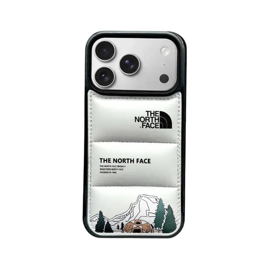 TNF Style Puffer Phone Case with Graphic for iPhone 12-18 Pro & Pro Max