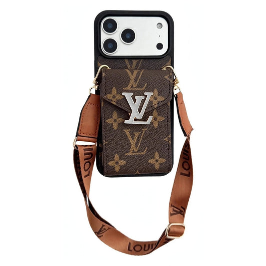 Leather Wallet Card Holder Phone Case for iPhone 12-18 Pro & Pro Max