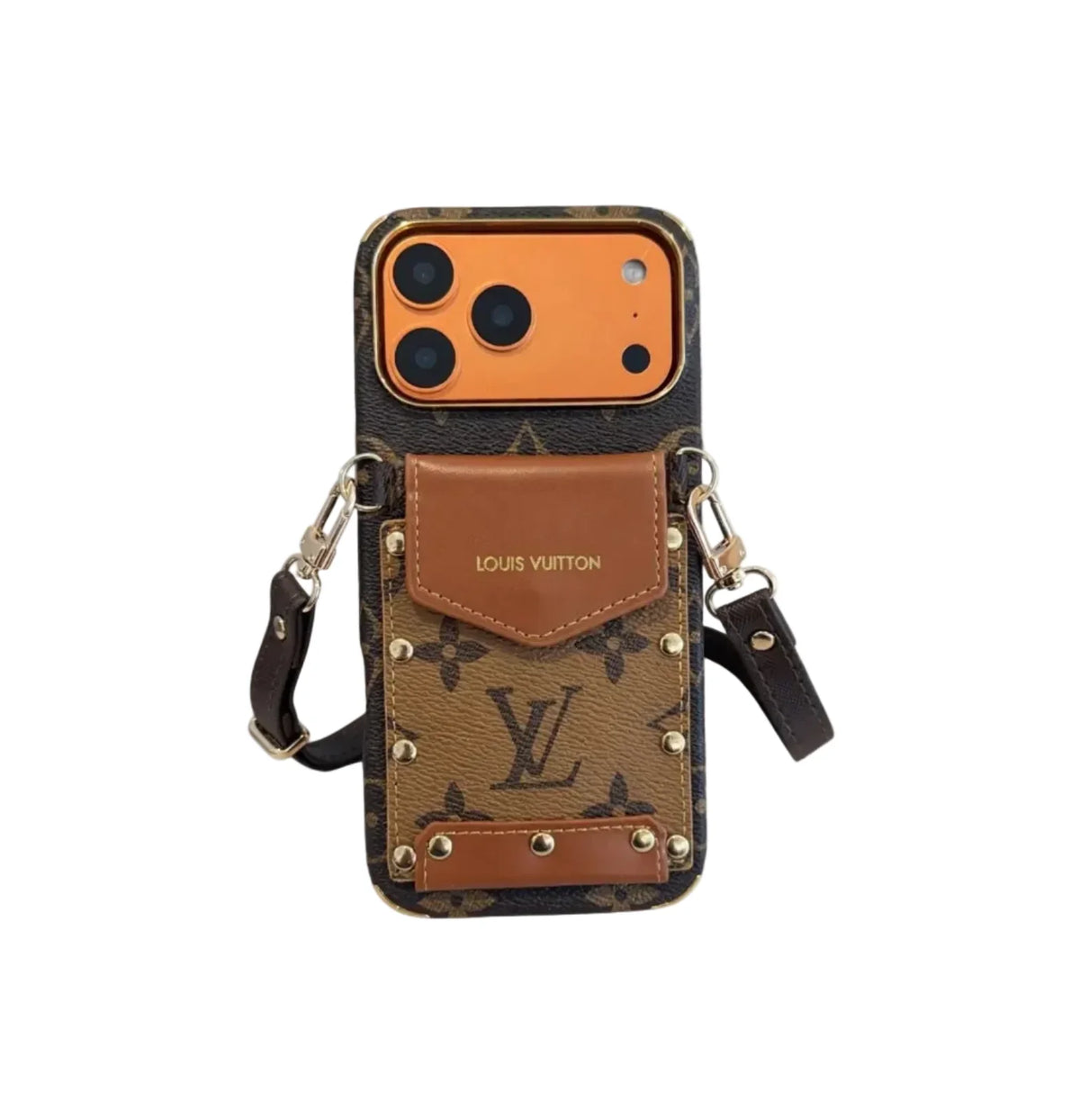 Luxury LV Phone Case with Strap For iPhone 12-18 Pro & Pro Max