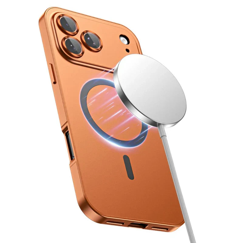 Luxurious Aluminium Magnetic Case Lens Glass Protective For iPhone 12-18 Pro & Pro Max