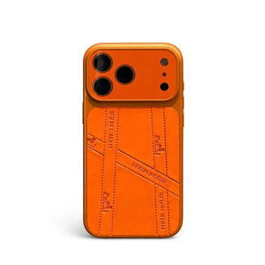HRM Leather Case with Embossed Ribbon Pattern for iPhone 13-18 Pro & Pro Max