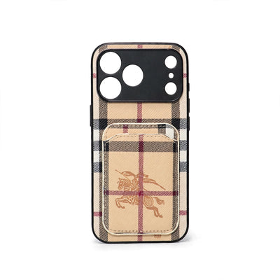 Luxury Brand Card Holder Phone Case for iPhone 12-18 Pro & Pro Max