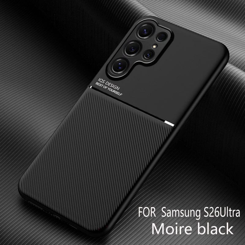Magnetic Texture Leather Case for Samsung Galaxy S23 / S24 / S25 / S26 Ultra