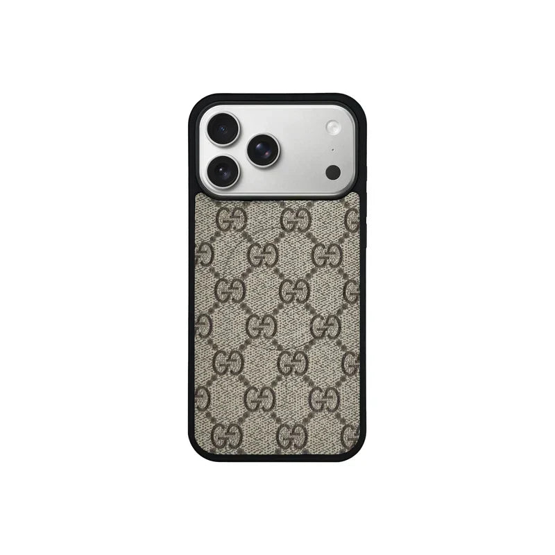 GG Designer Monogram MagSafe Case for iPhone 12-18 Pro & Pro Max