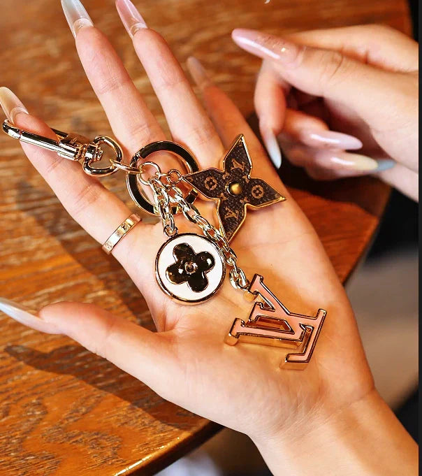 Luxury Inspired Monogram Bag Charm & Keychain