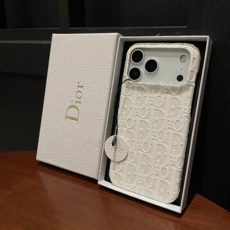 DR Luxury Leather Phone Case For iPhone 12-18 Pro & Pro Max